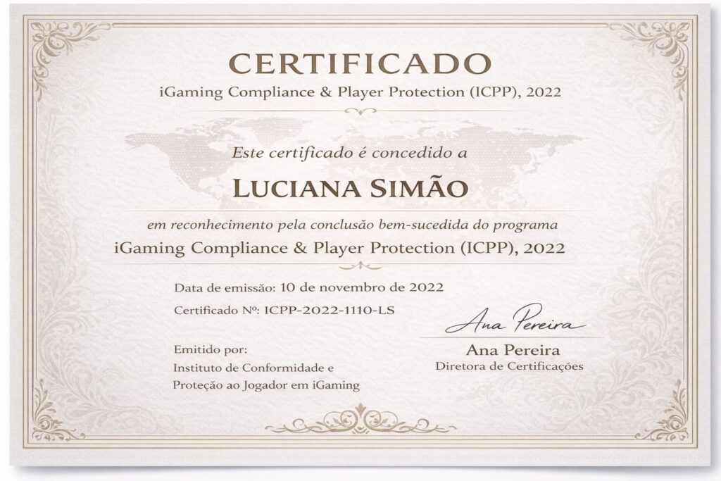 Certificate Luciana Simão